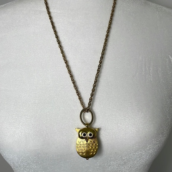 Vintage Cute Owl Watch Necklace - Picture 4 of 11